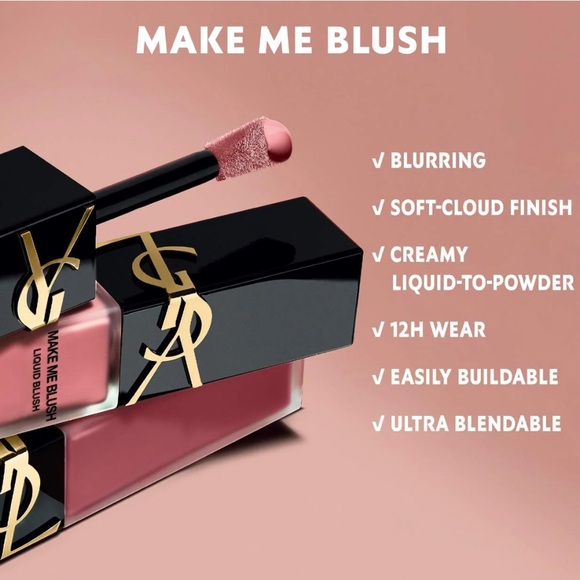 Authentic YSL Make Me Blush 12 Hour Blurring Liquid Blush - Picture 3 of 9